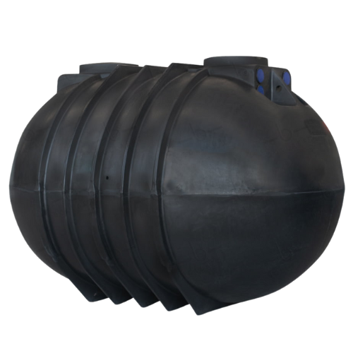 Cilindrische septische put in kunststof van 10.000 liter voor afvalwateropslag
